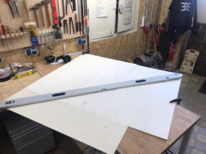 Zuschneiden der Platte