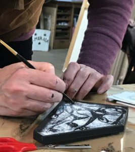 Das Puzzleteil kurz vor der Fertigstellung